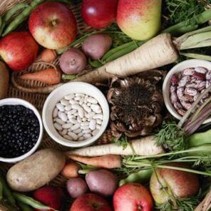 Hülsenfrüchte und Gemüse für die mediterrane Ernährung